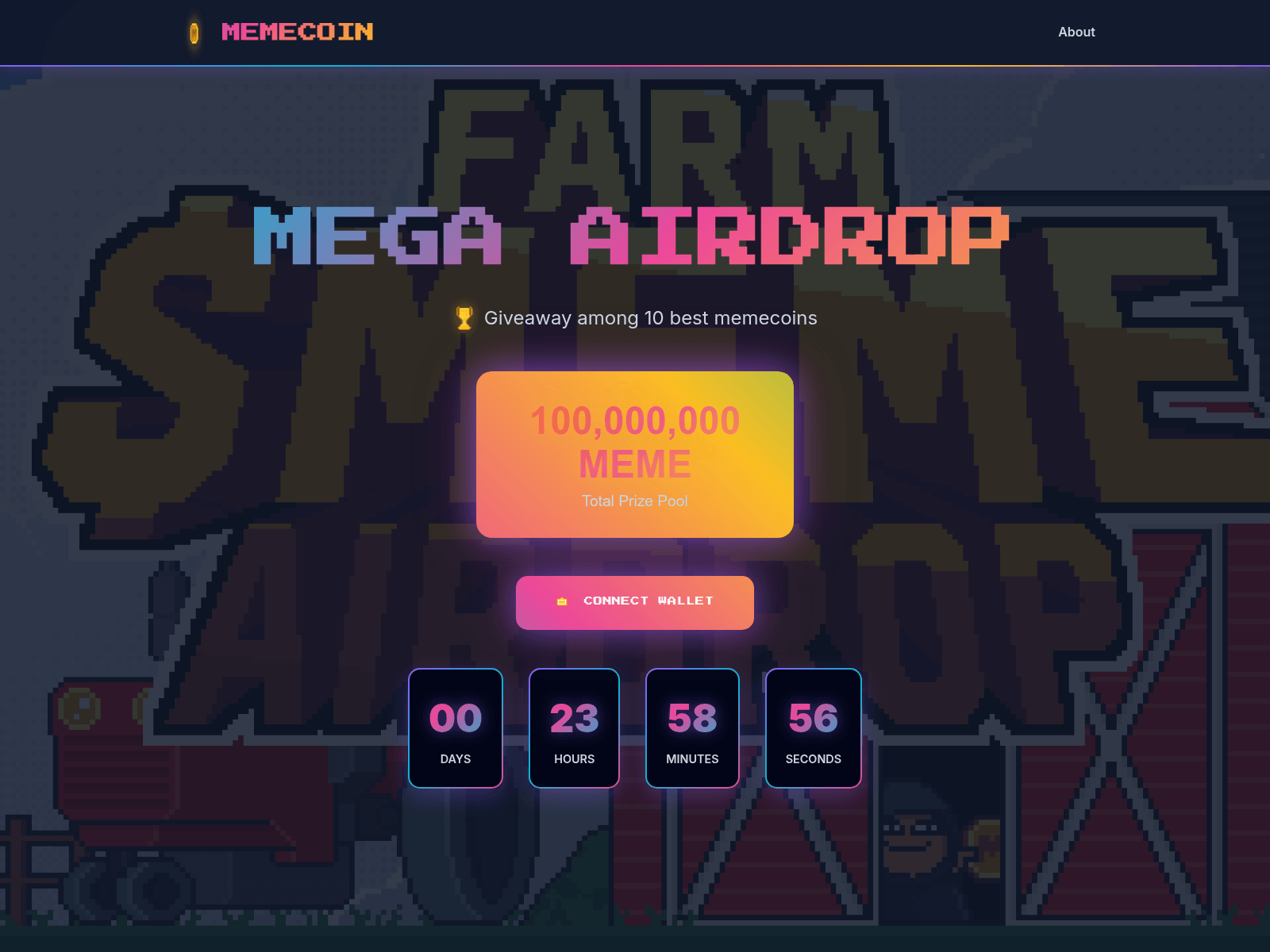 Screenshot of memeairdrop.net