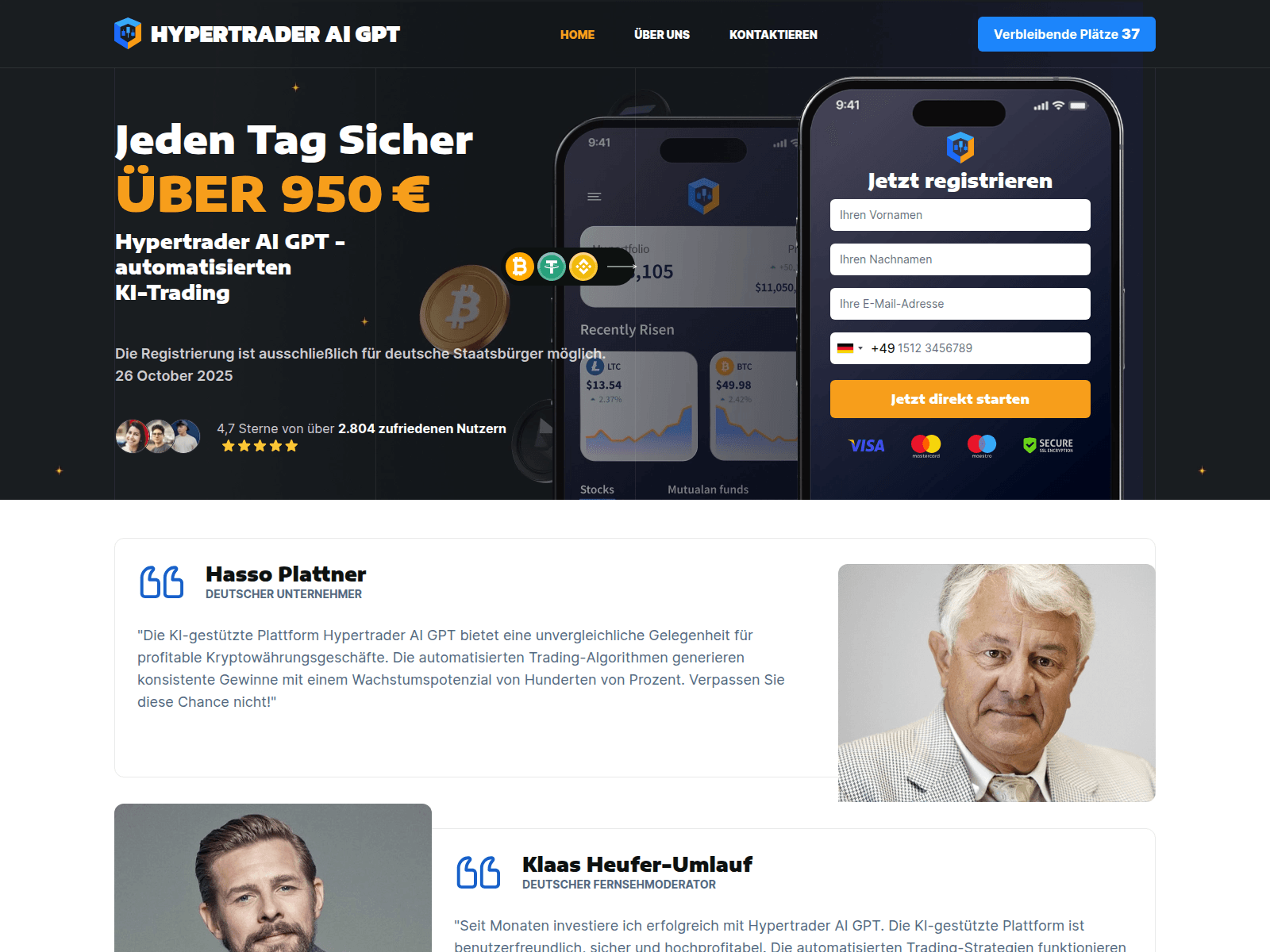 Screenshot of hypertrader-ai-gpt.com