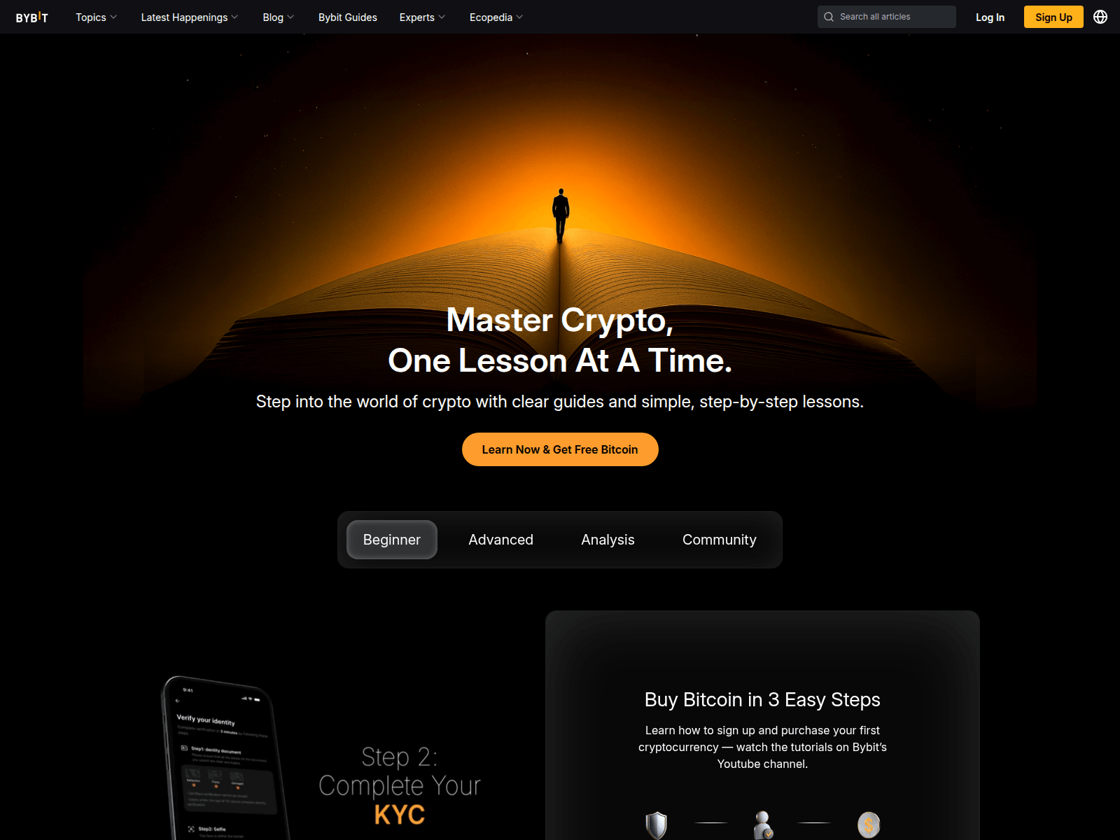Screenshot of learn.hbybit.net