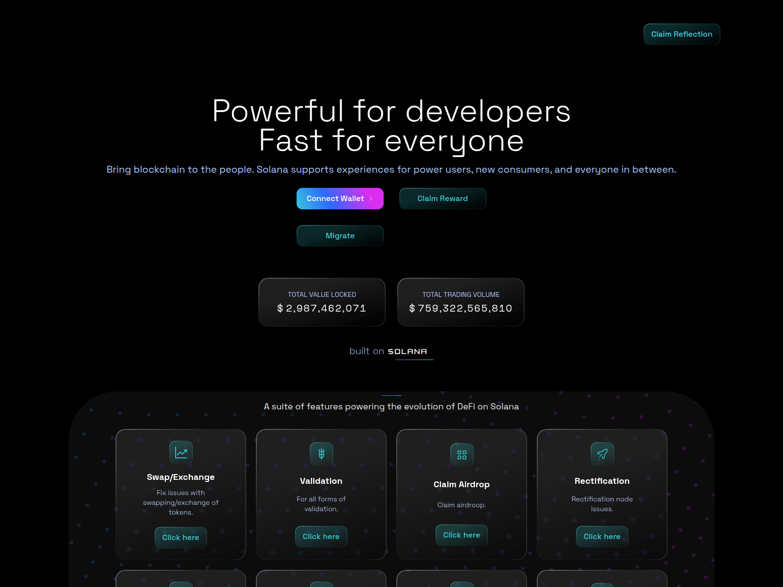 Screenshot of dexfi.metfiapp.com