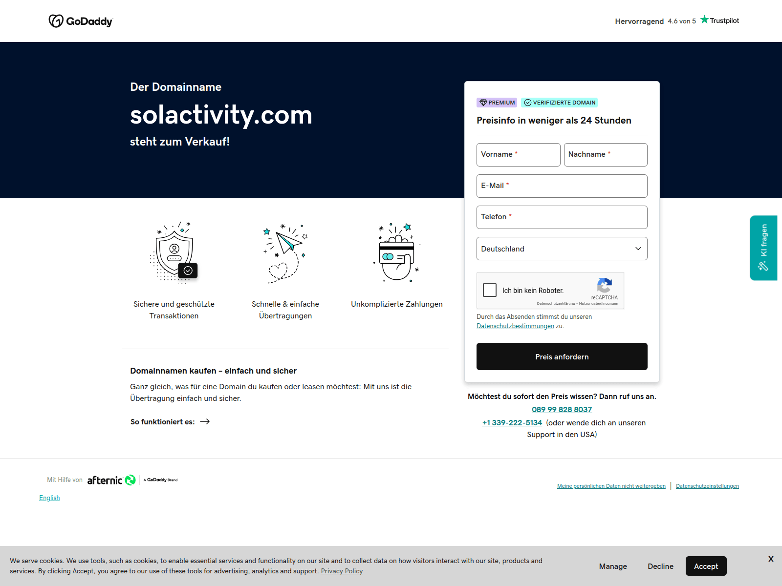 Screenshot of solactivity.com