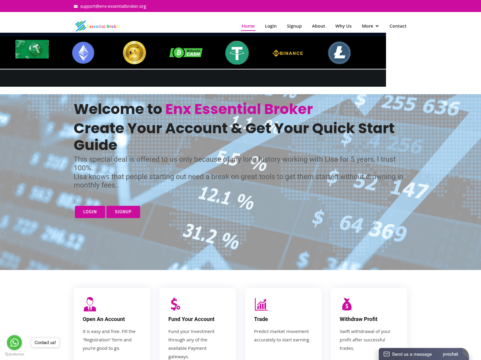 Screenshot of enx-essentialbroker.live