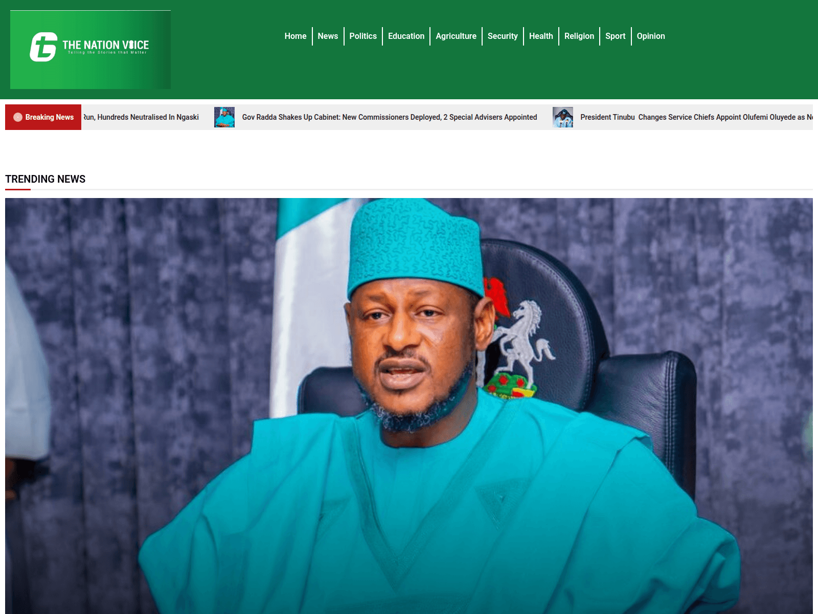 Screenshot of thenationsvoice.com.ng