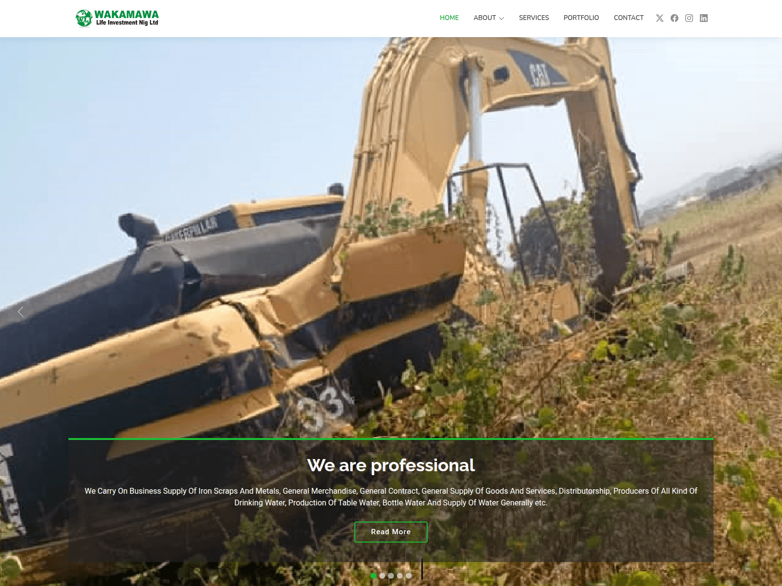 Screenshot of wakamawalifeinvestment.com.ng
