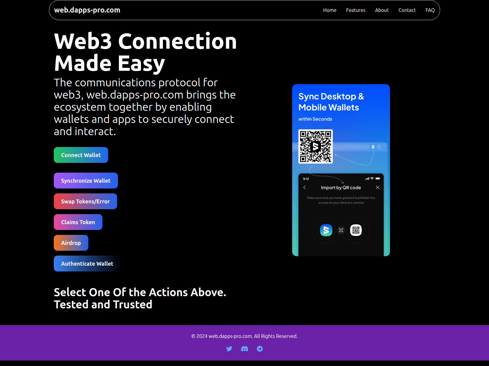 Forensic screenshot of web.dapp-auth.com