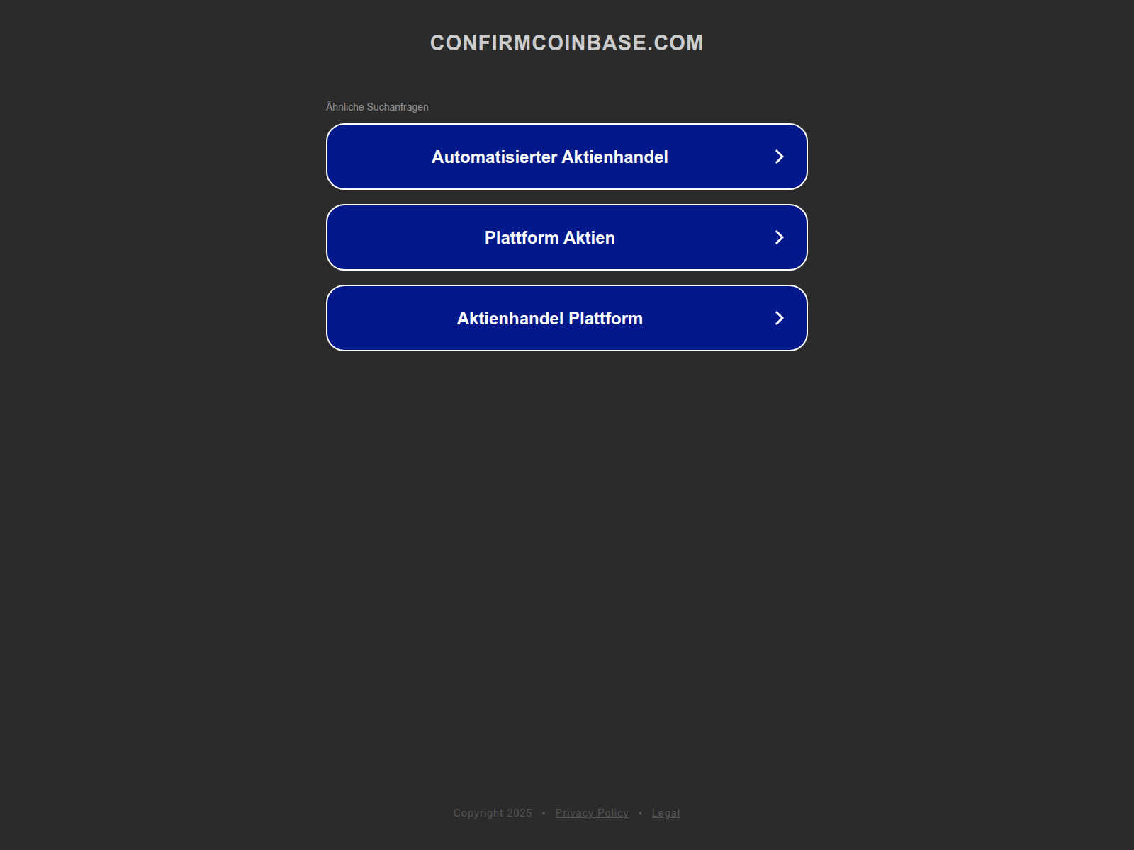 Screenshot of ww25.xttpn4xrek.phpmyadmin.confirmcoinbase.com