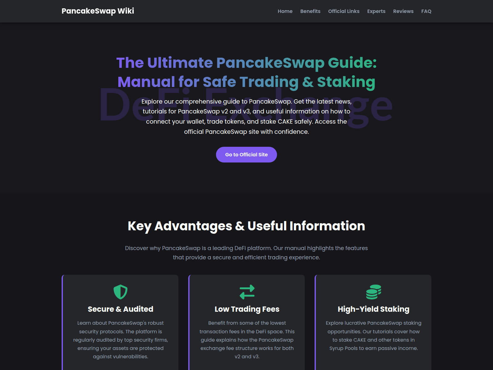 Screenshot of pancakeswapfin.com