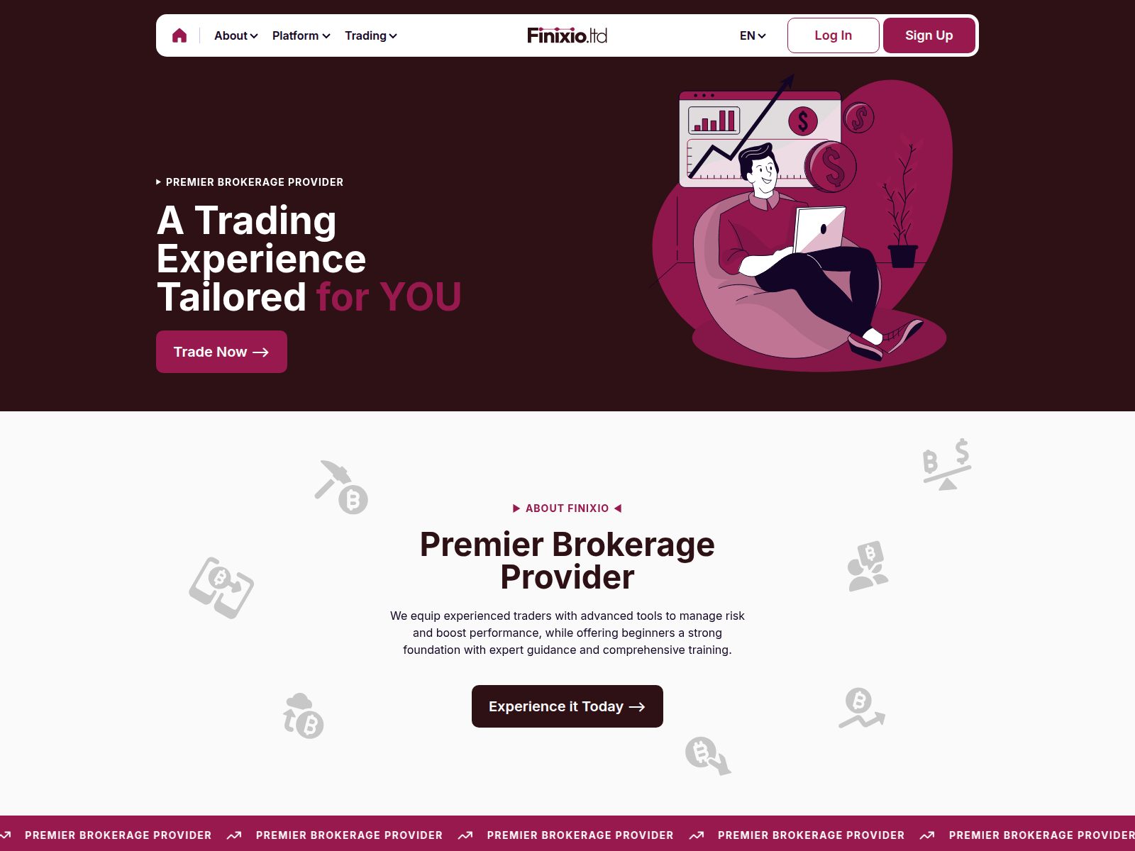 Screenshot of finixio.pro