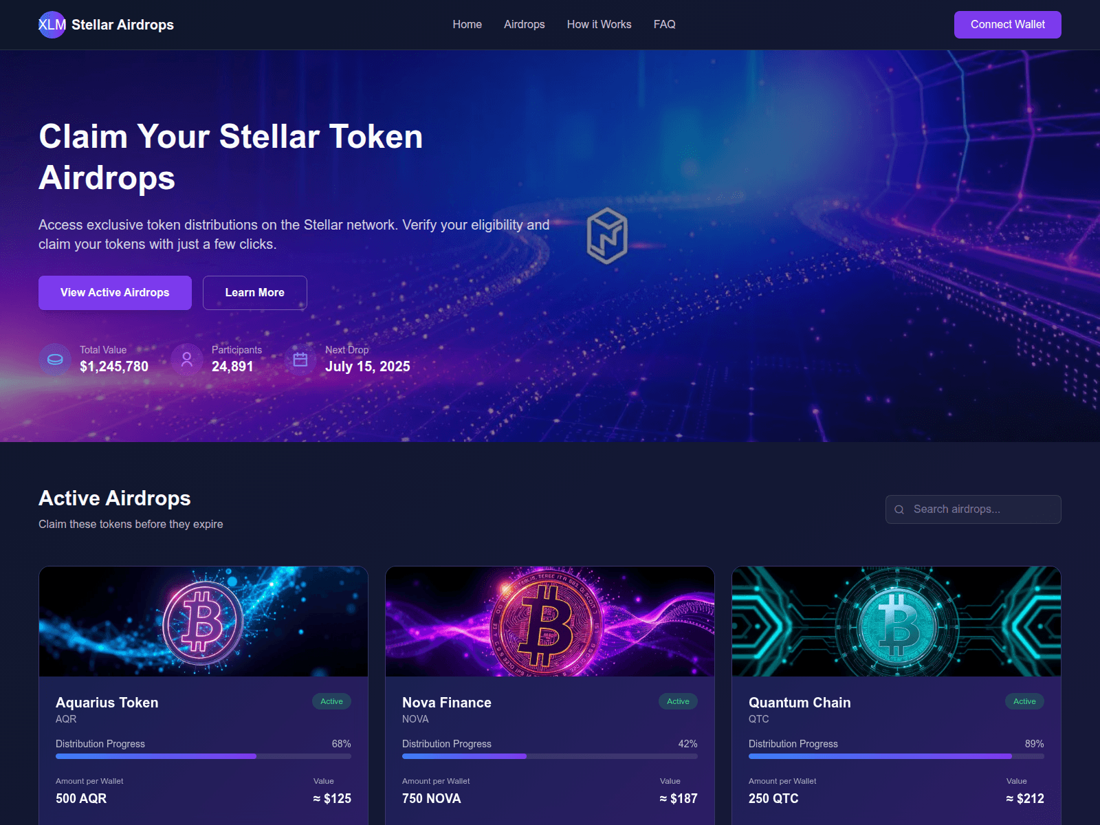 Screenshot of airdrops.sbs