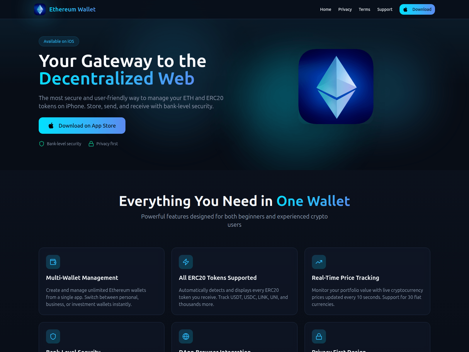 Screenshot of ethwallet.pro