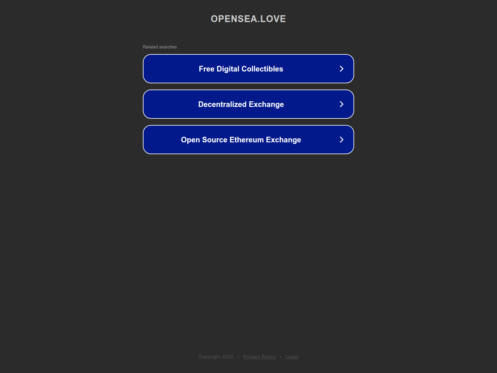 Screenshot of opensea.love