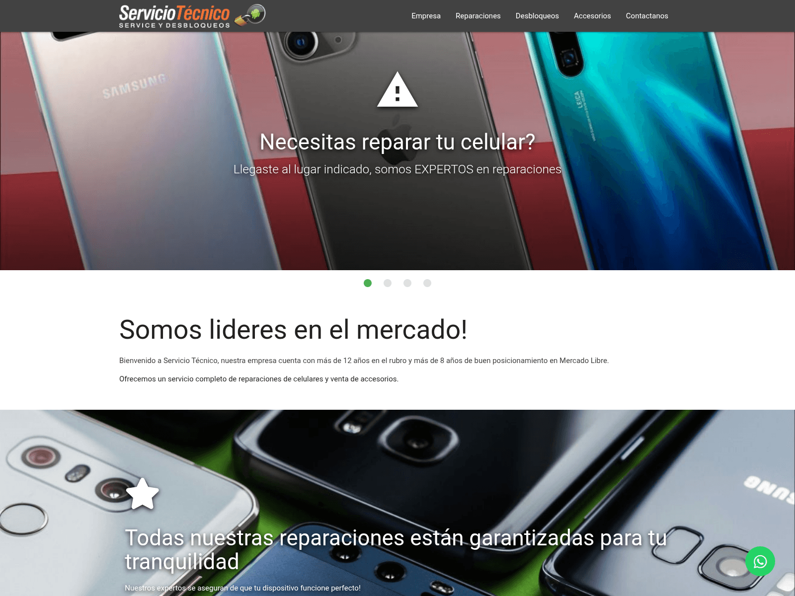 Screenshot of serviciotecnico.com.uy