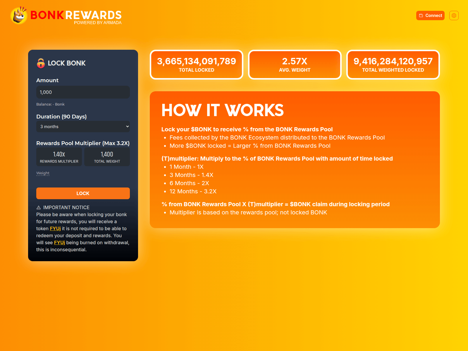 Screenshot of bonkrewards.io