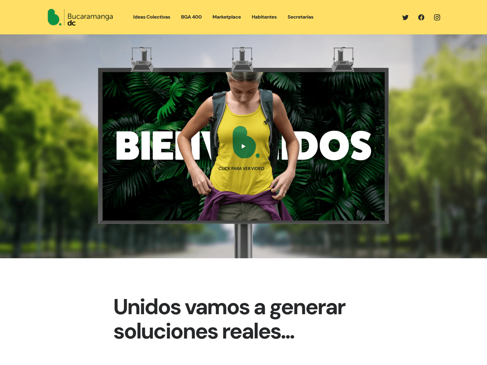 Screenshot of bucaramangadc.com