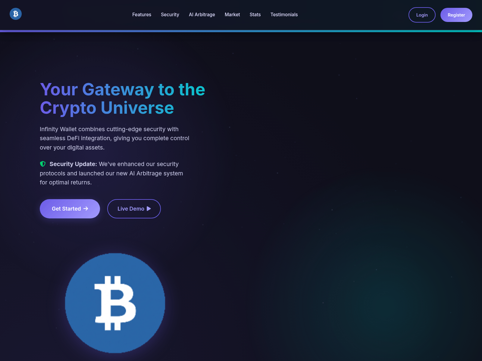 Screenshot of bitinfinits.com