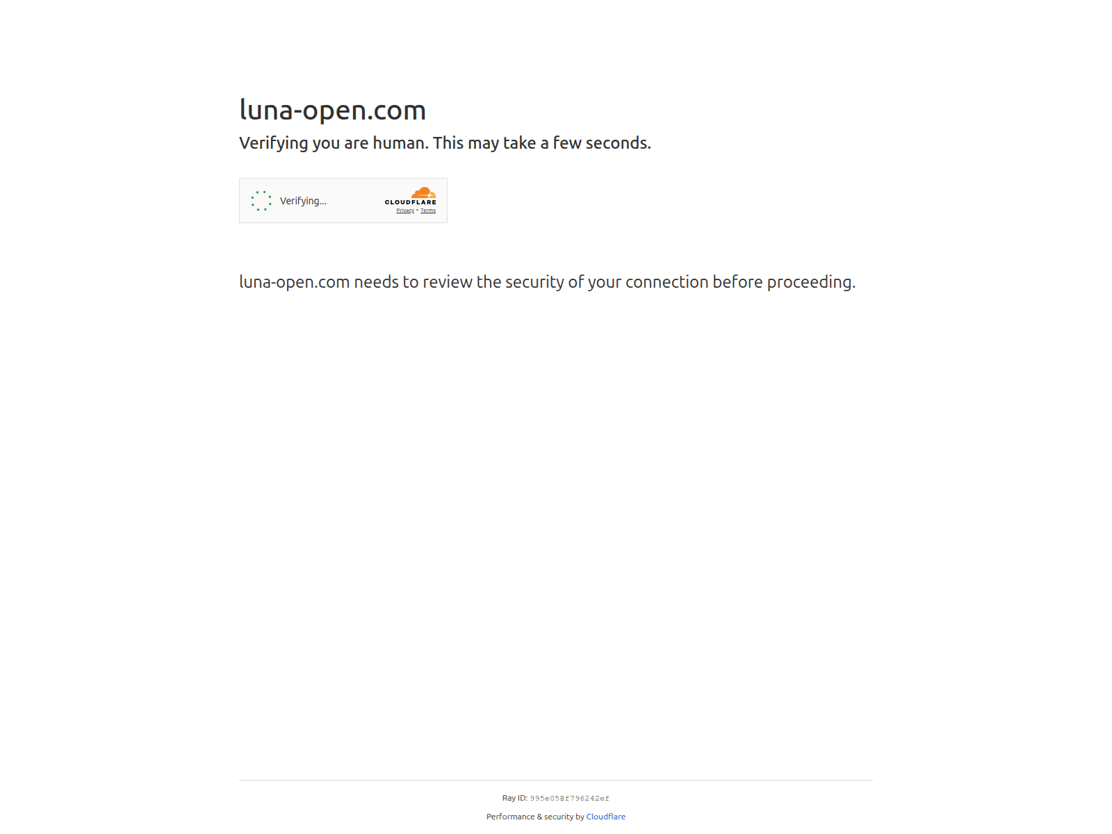 Screenshot of luna-open.com