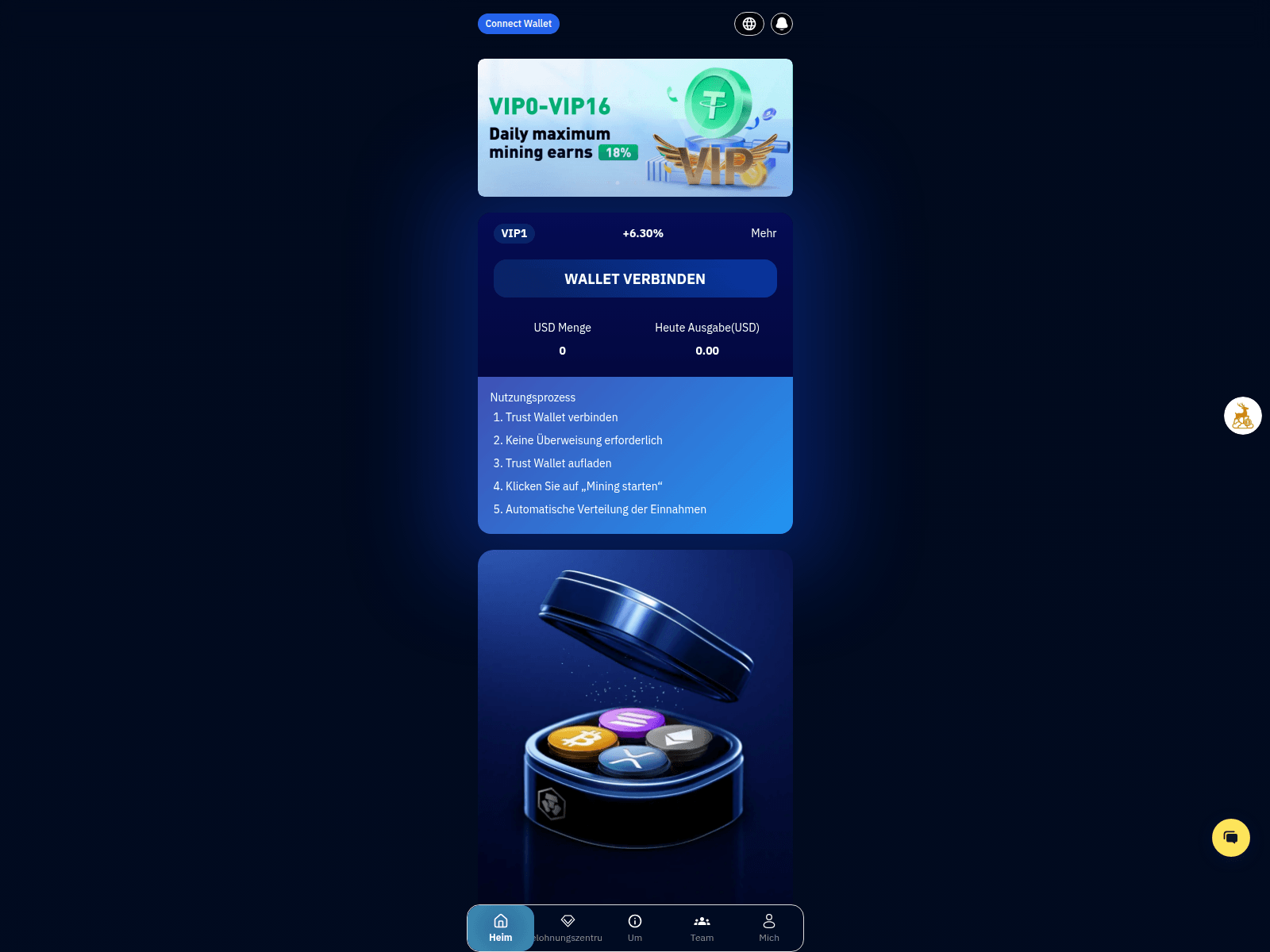 Screenshot of mining-deer.vip
