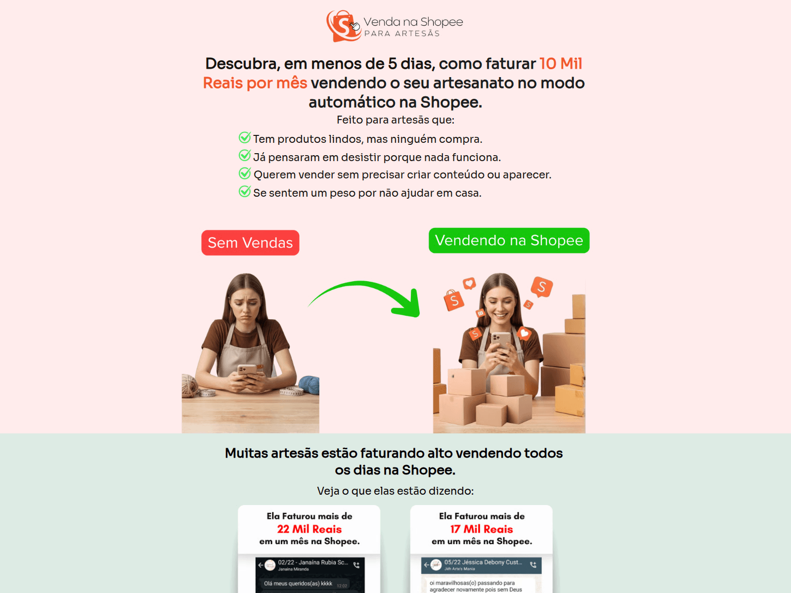 Screenshot of vendamaisnashopee.com.br
