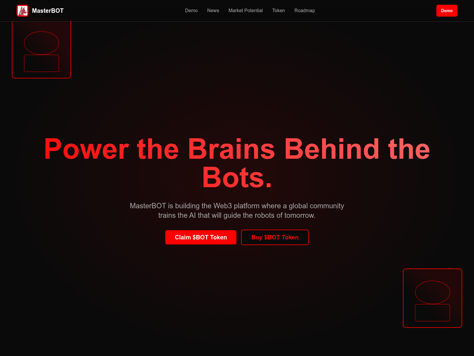 Screenshot of claim-masterbot.xyz