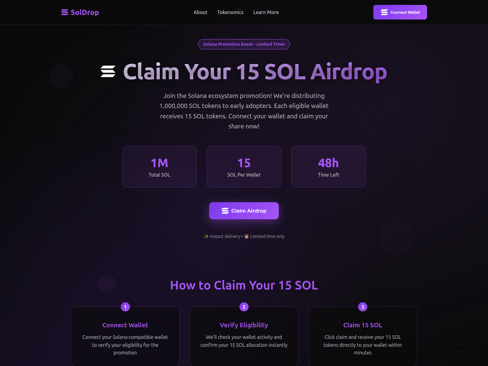 Screenshot of solana-2025.fun