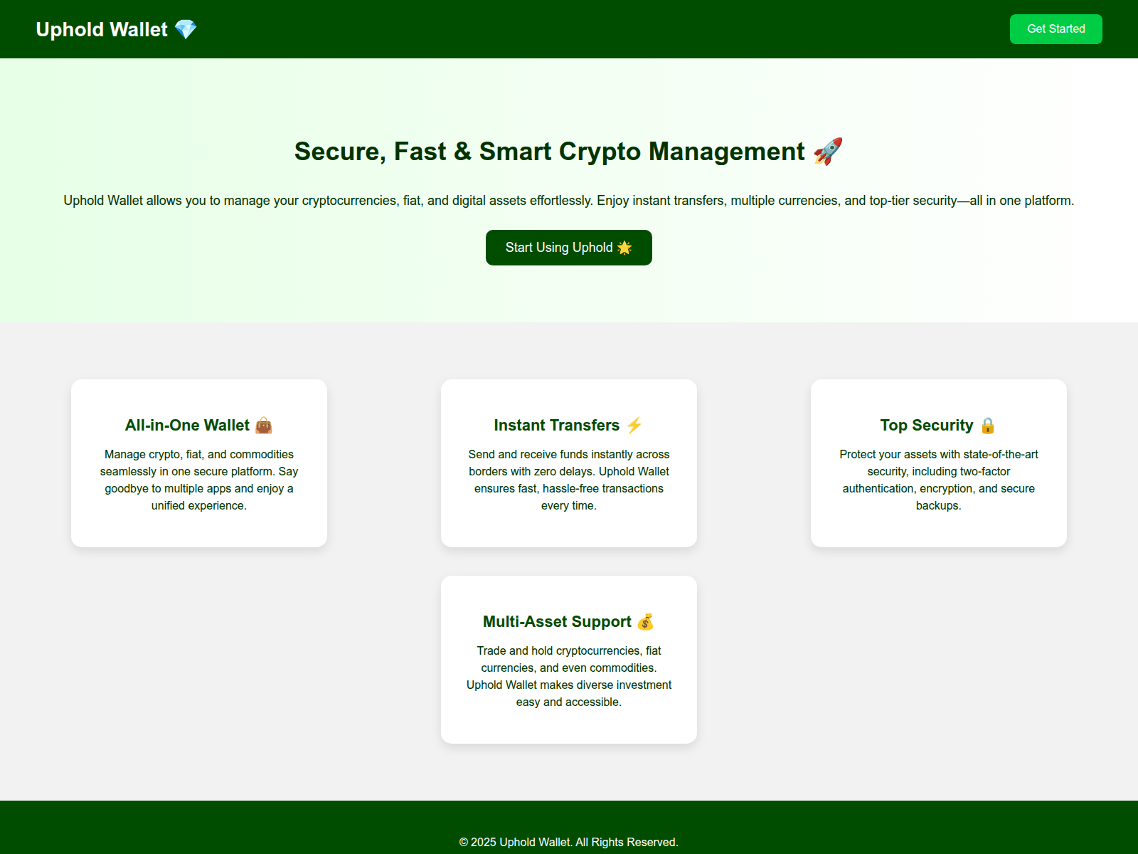 Screenshot of now-uphold.pages.dev