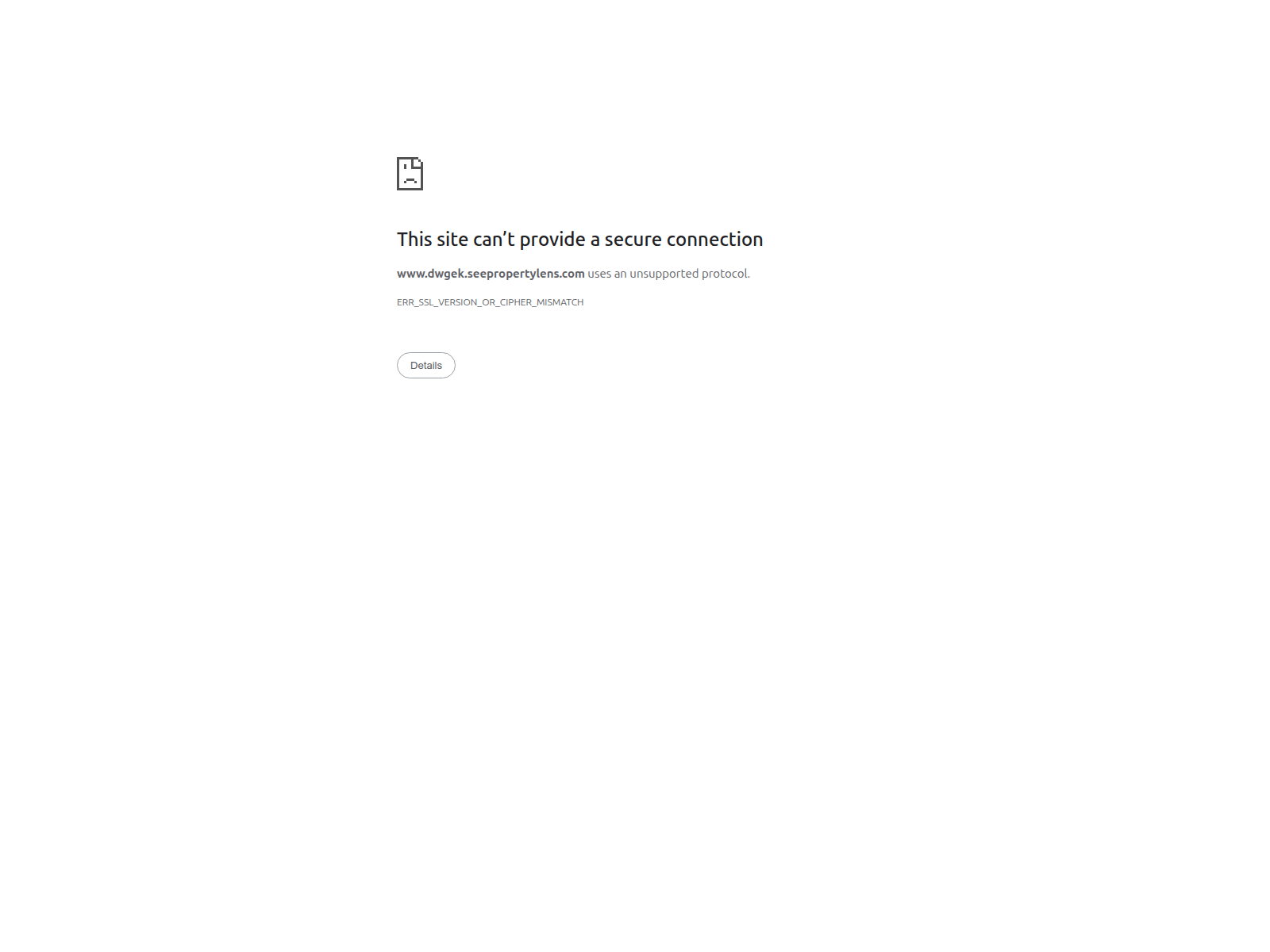 Screenshot of dwgek.seepropertylens.com
