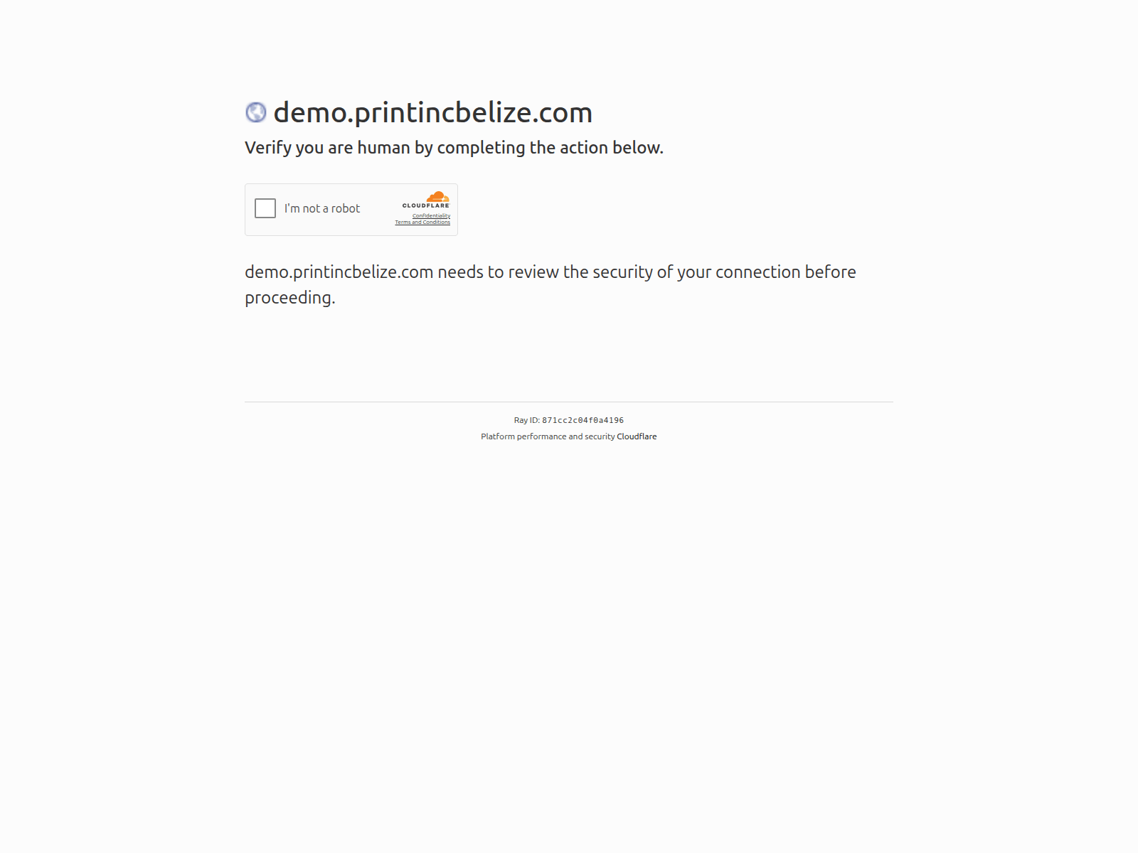 Screenshot of demo.printincbelize.com