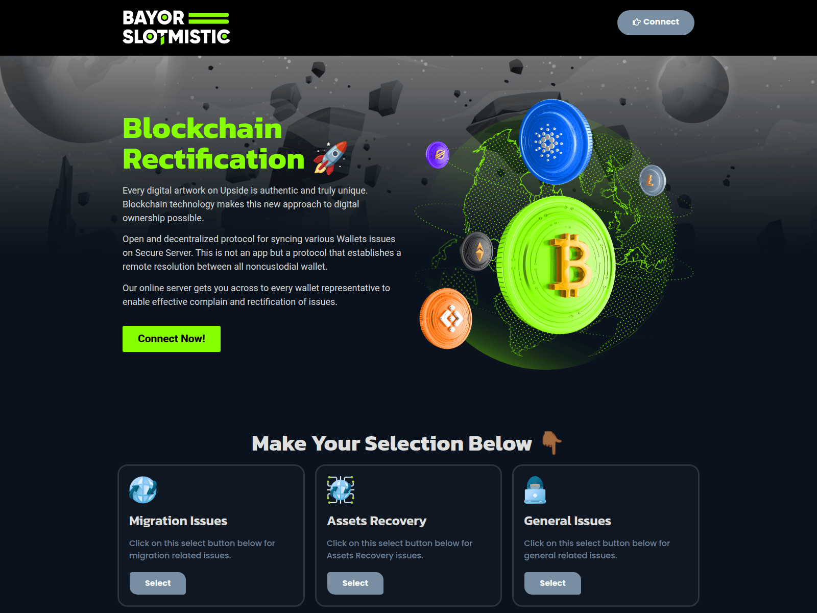 Screenshot of bayorslotmistic.com