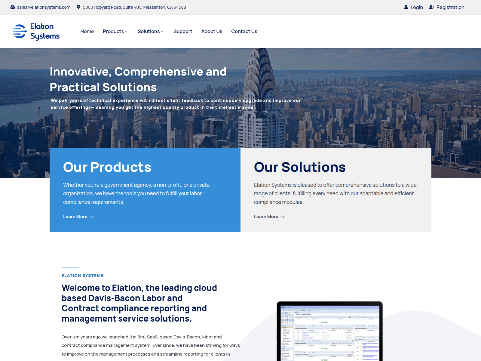 Screenshot of elationsys.elationsys.com