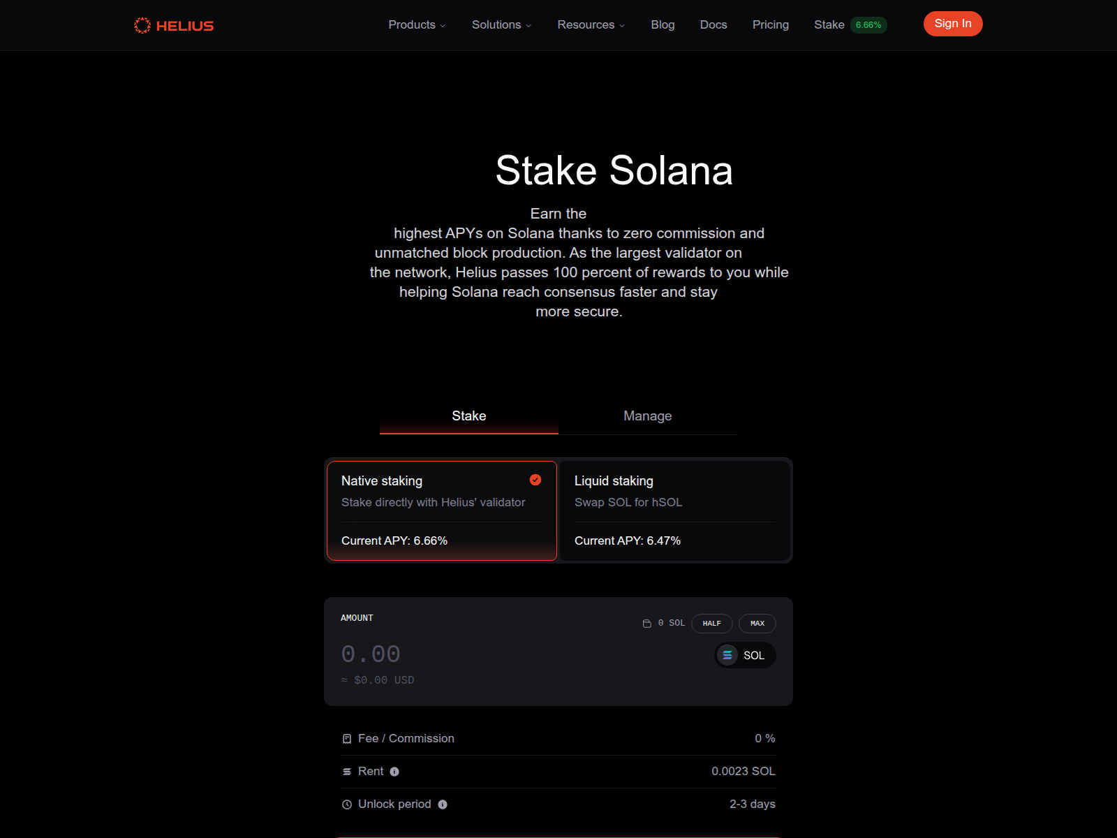 Screenshot of helius.top