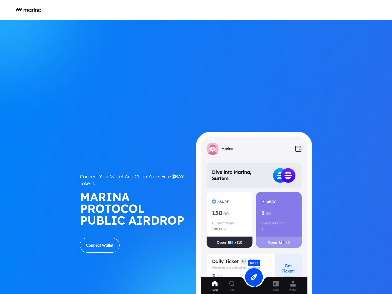 Screenshot of marina-protocol.xyz
