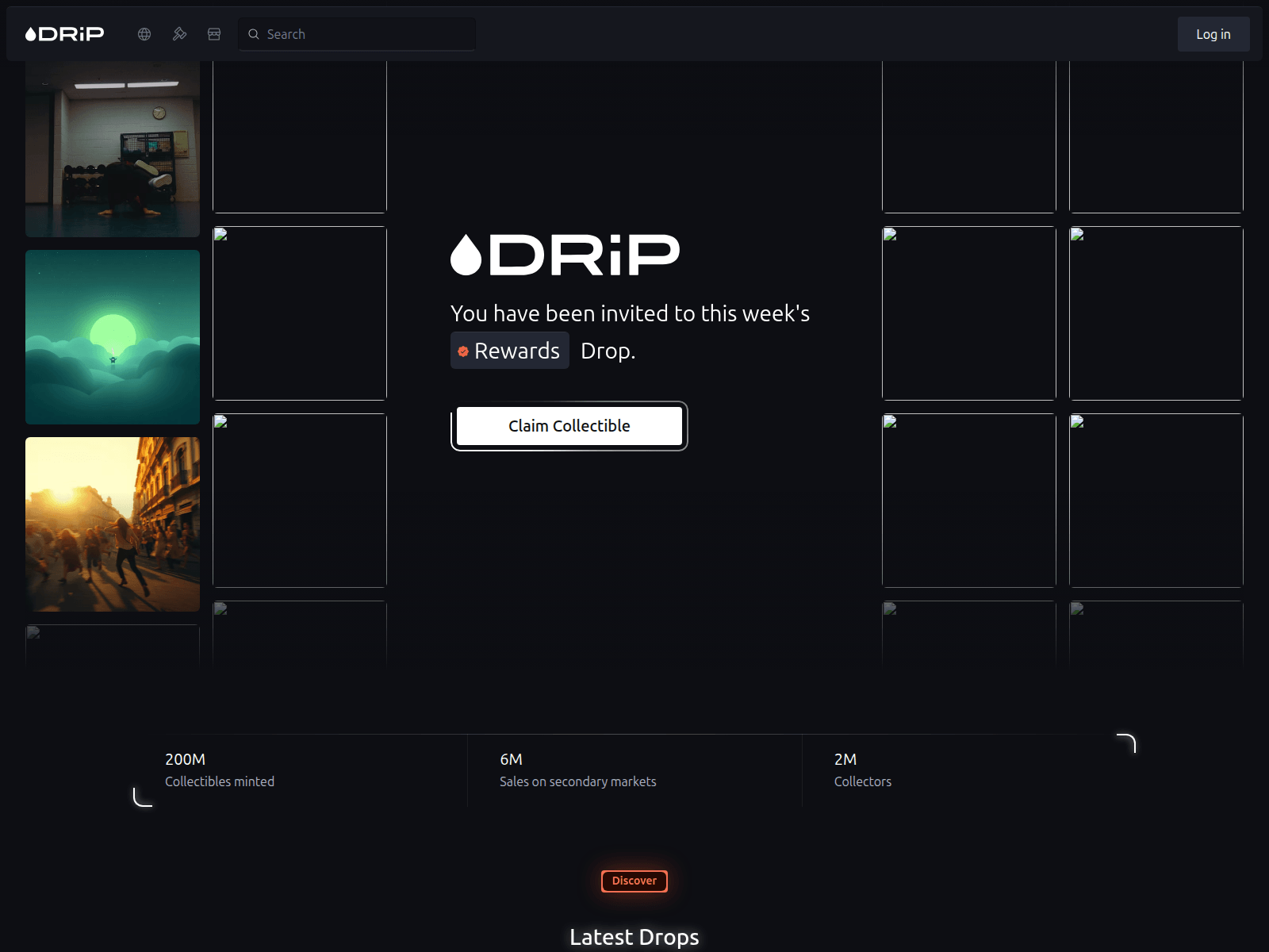 Screenshot of drip.claim.haus