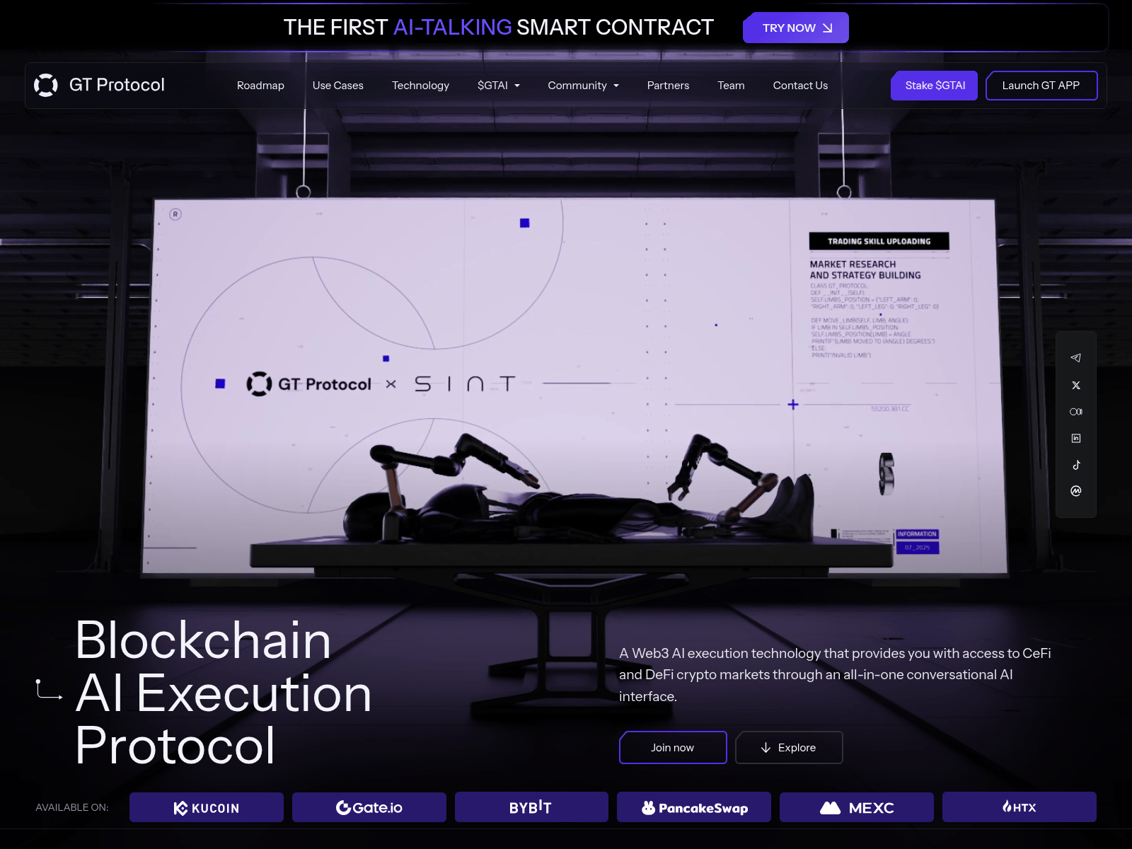 Screenshot of gt-protocol.io