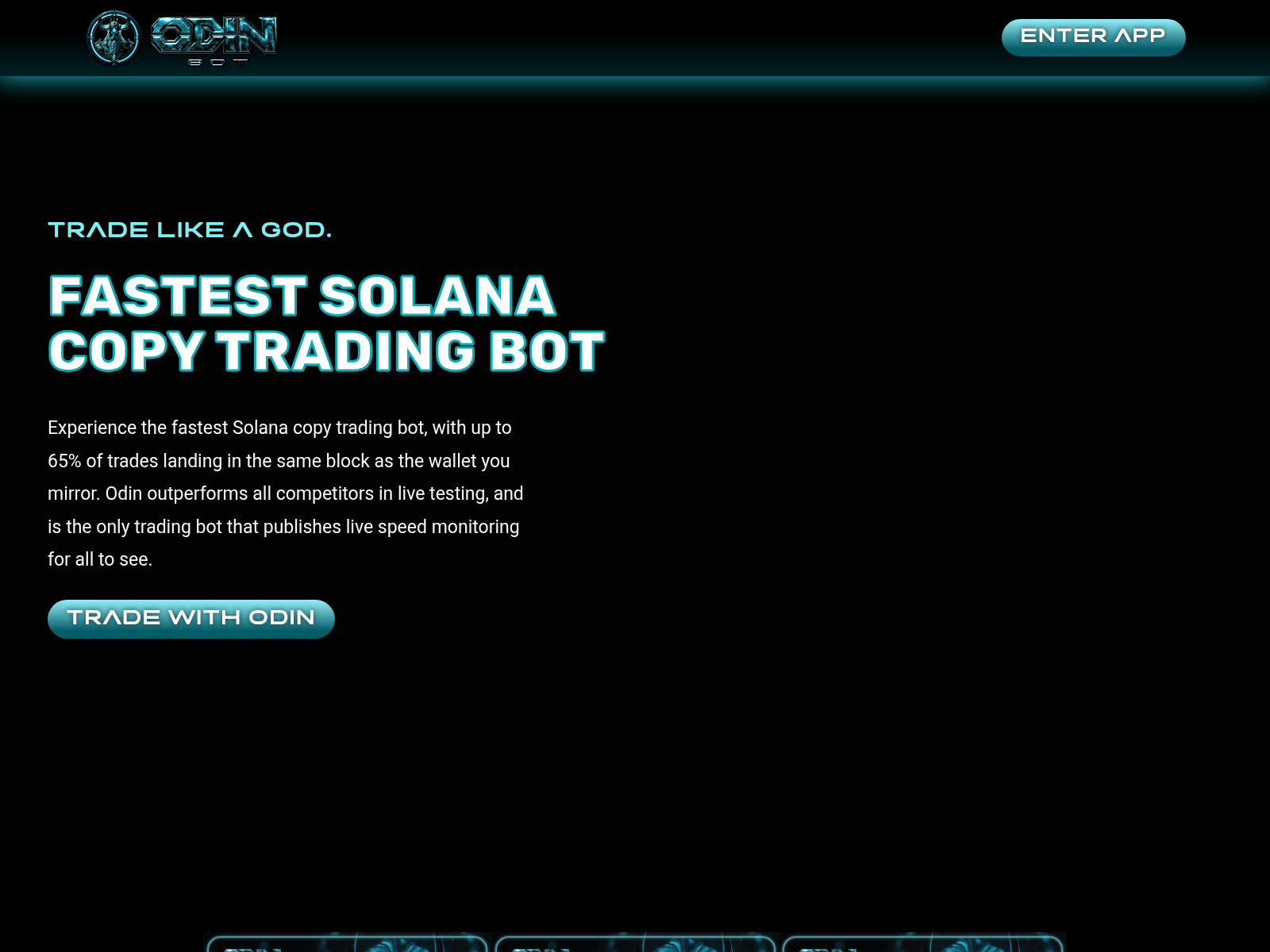 Screenshot of odinbot.io
