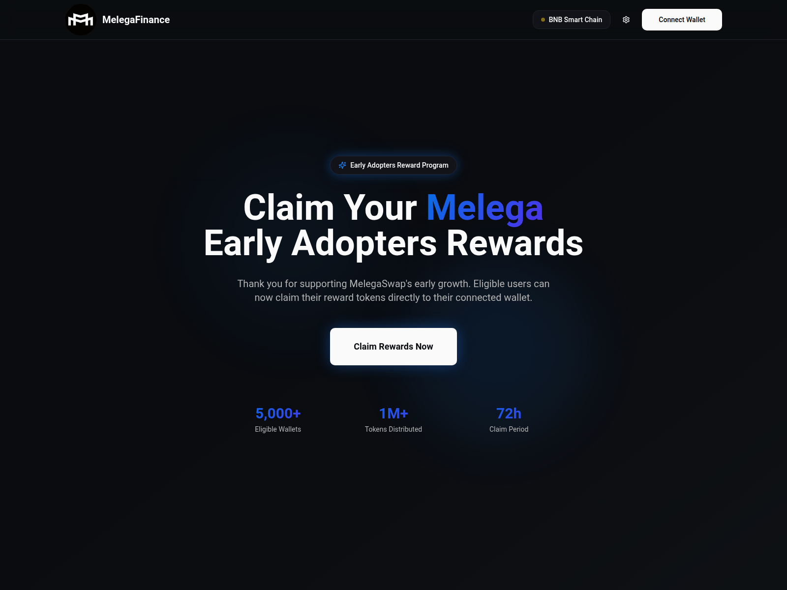 Screenshot of melaga-rewards.com