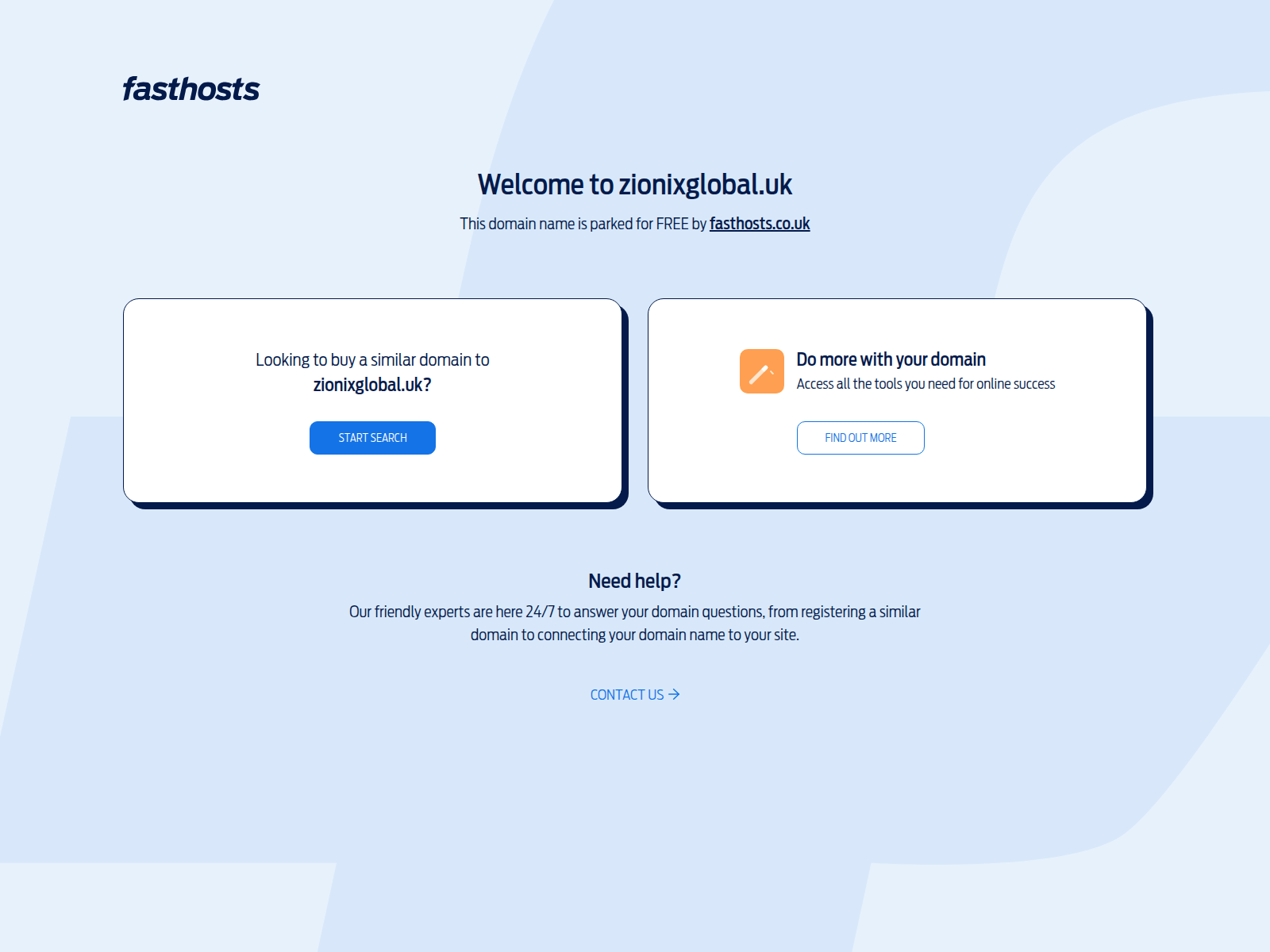 Screenshot of zionixglobal.uk