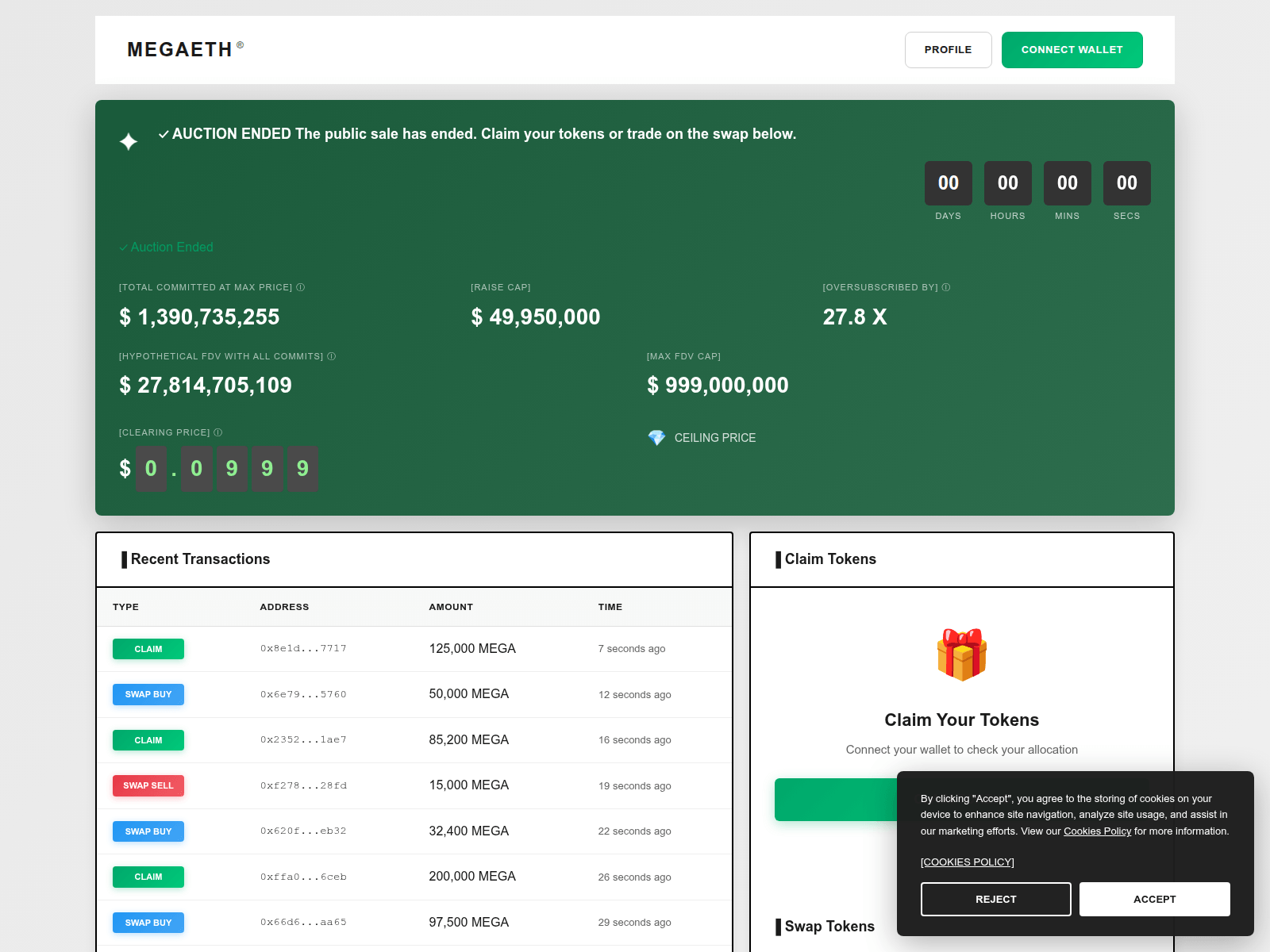 Screenshot of megaeth.group