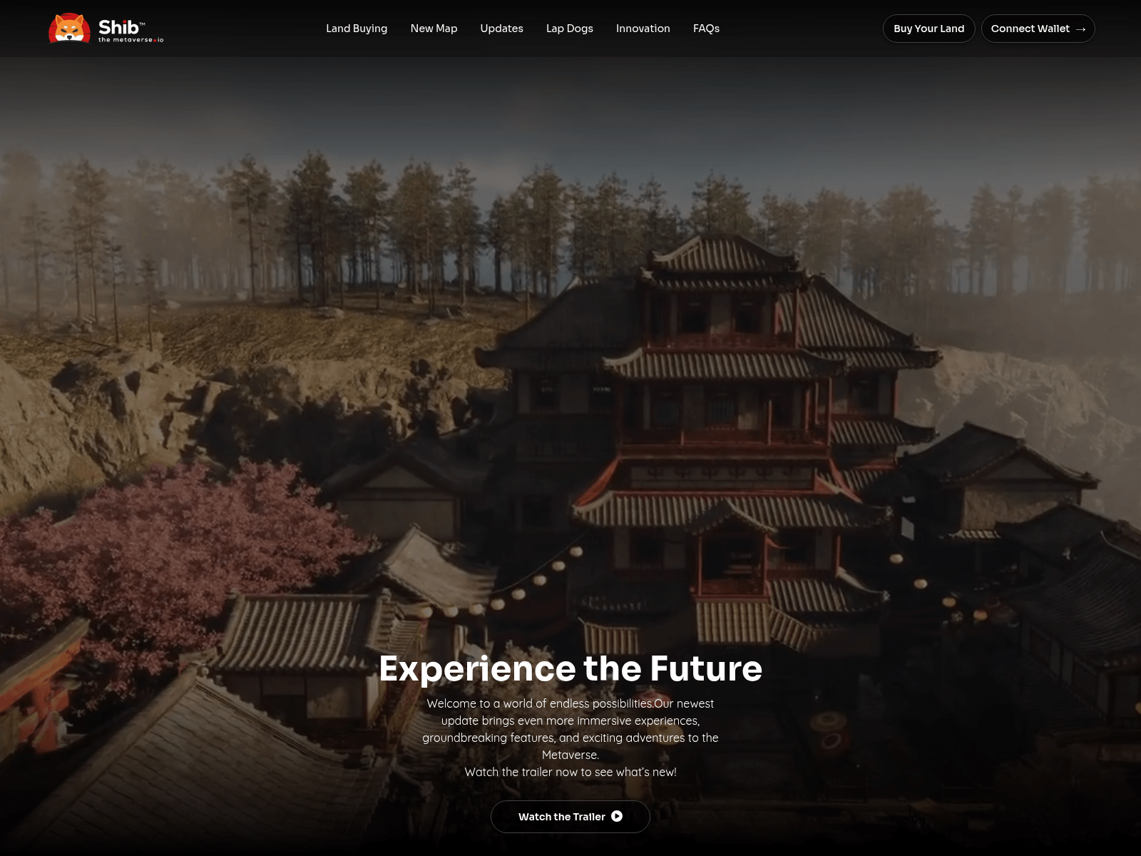Screenshot of shibthemetaverse.io