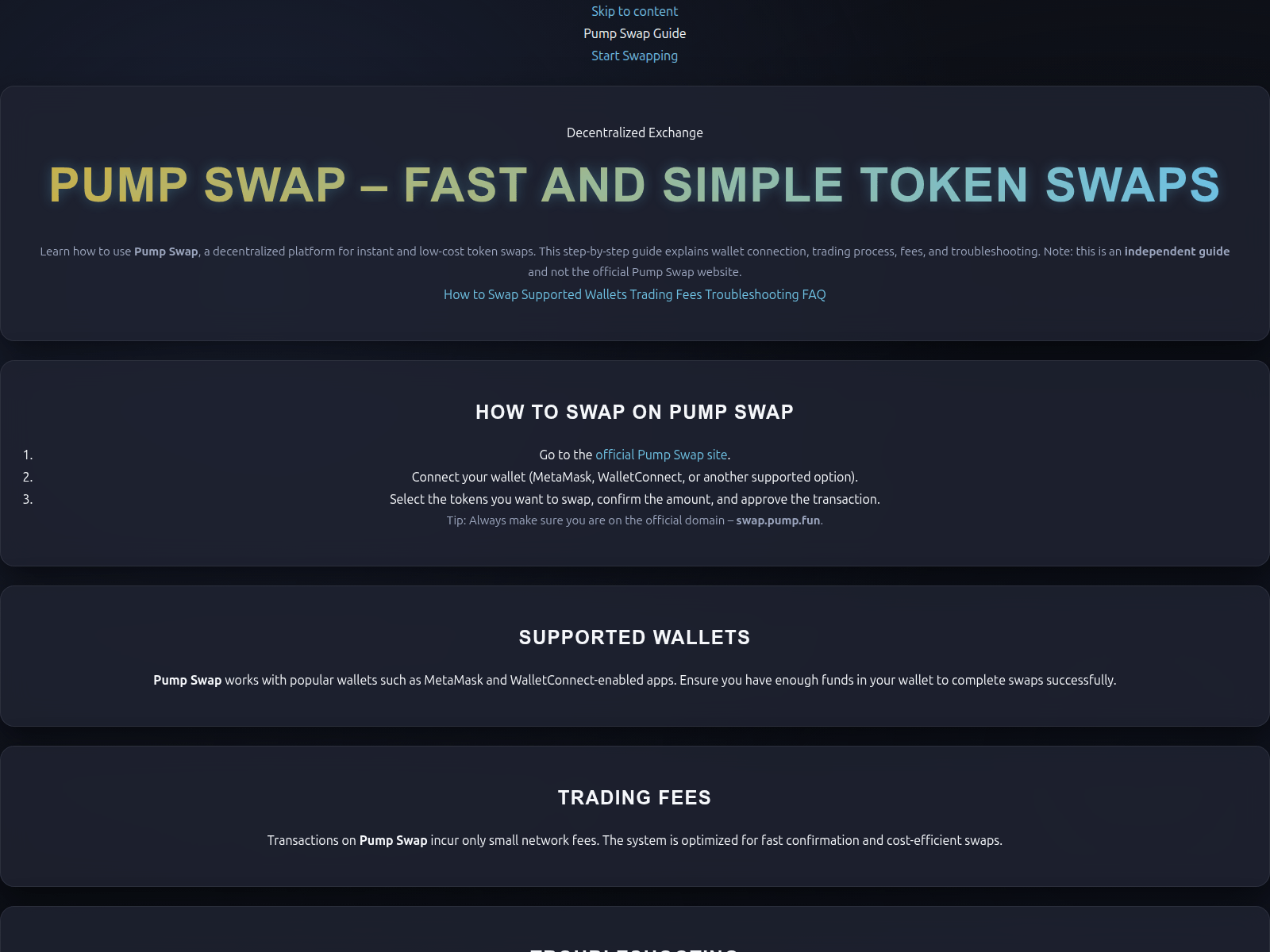 Screenshot of www.pumpiswap.com