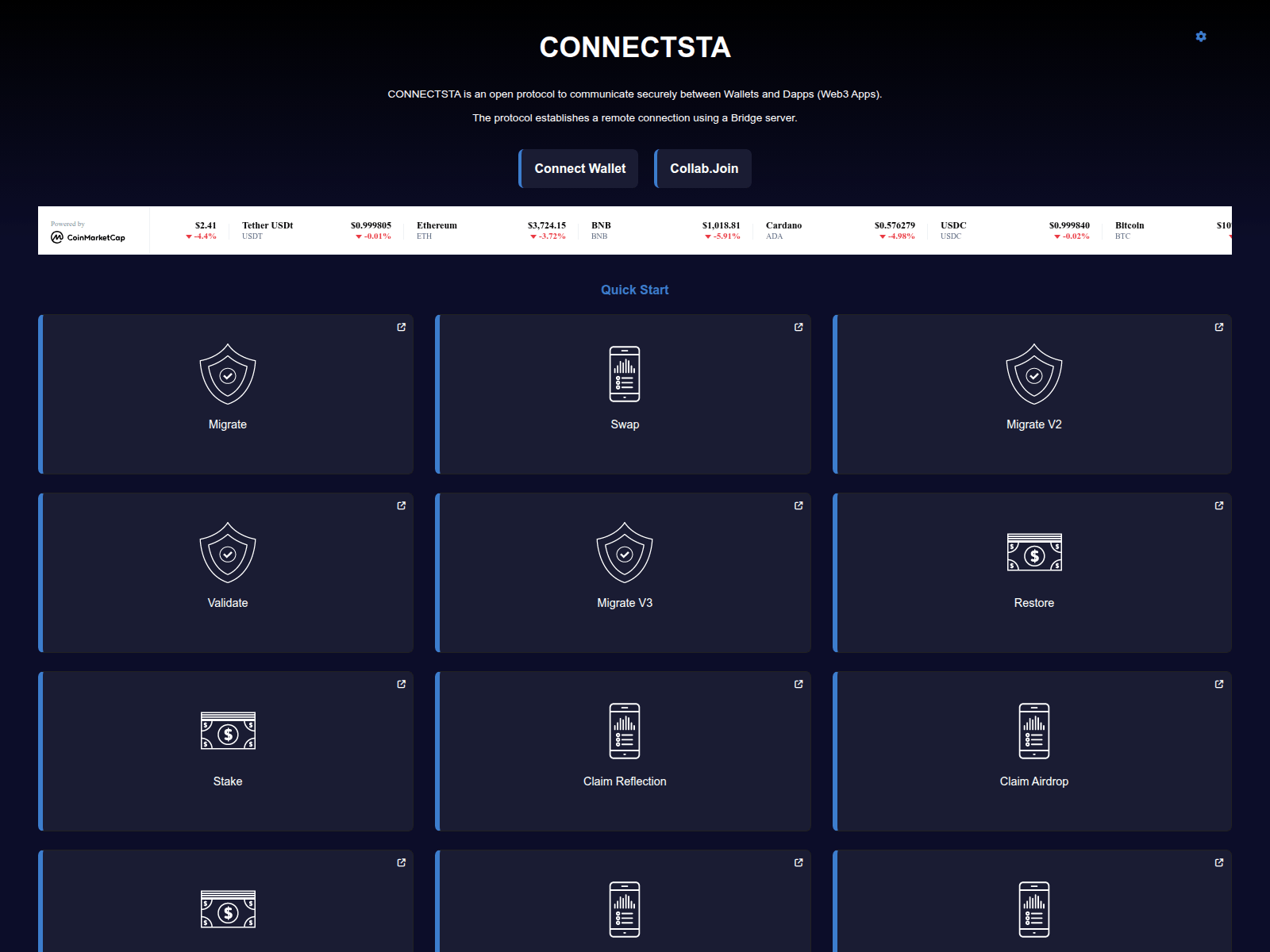 Screenshot of connectsta.com