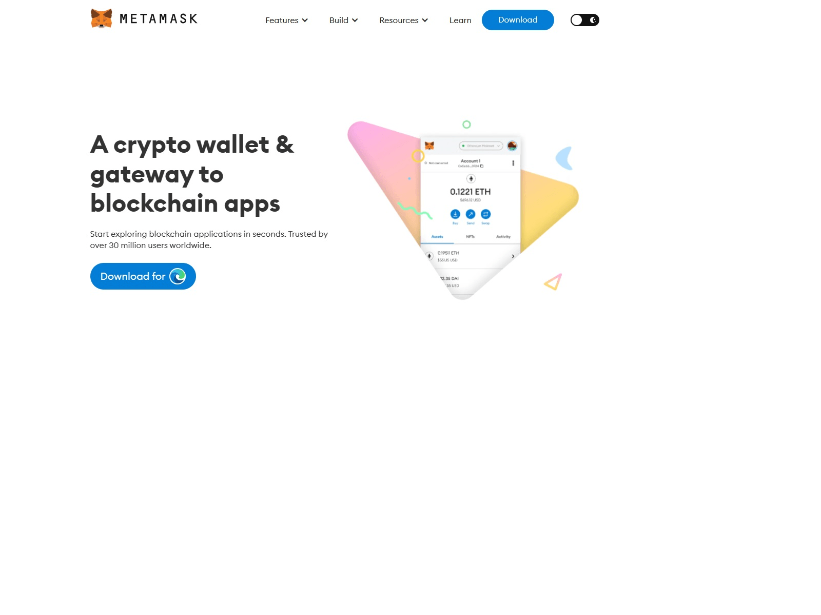 Screenshot of metamaskloio.webflow.io