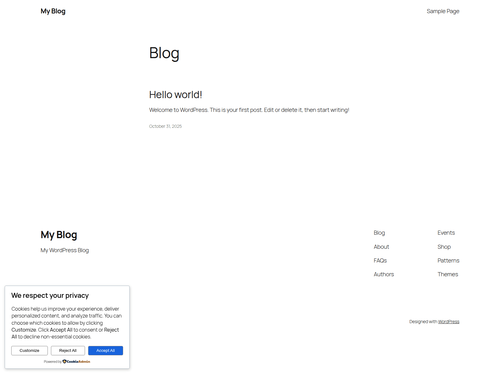 Screenshot of paquetecorreoesp.sviluppo.host