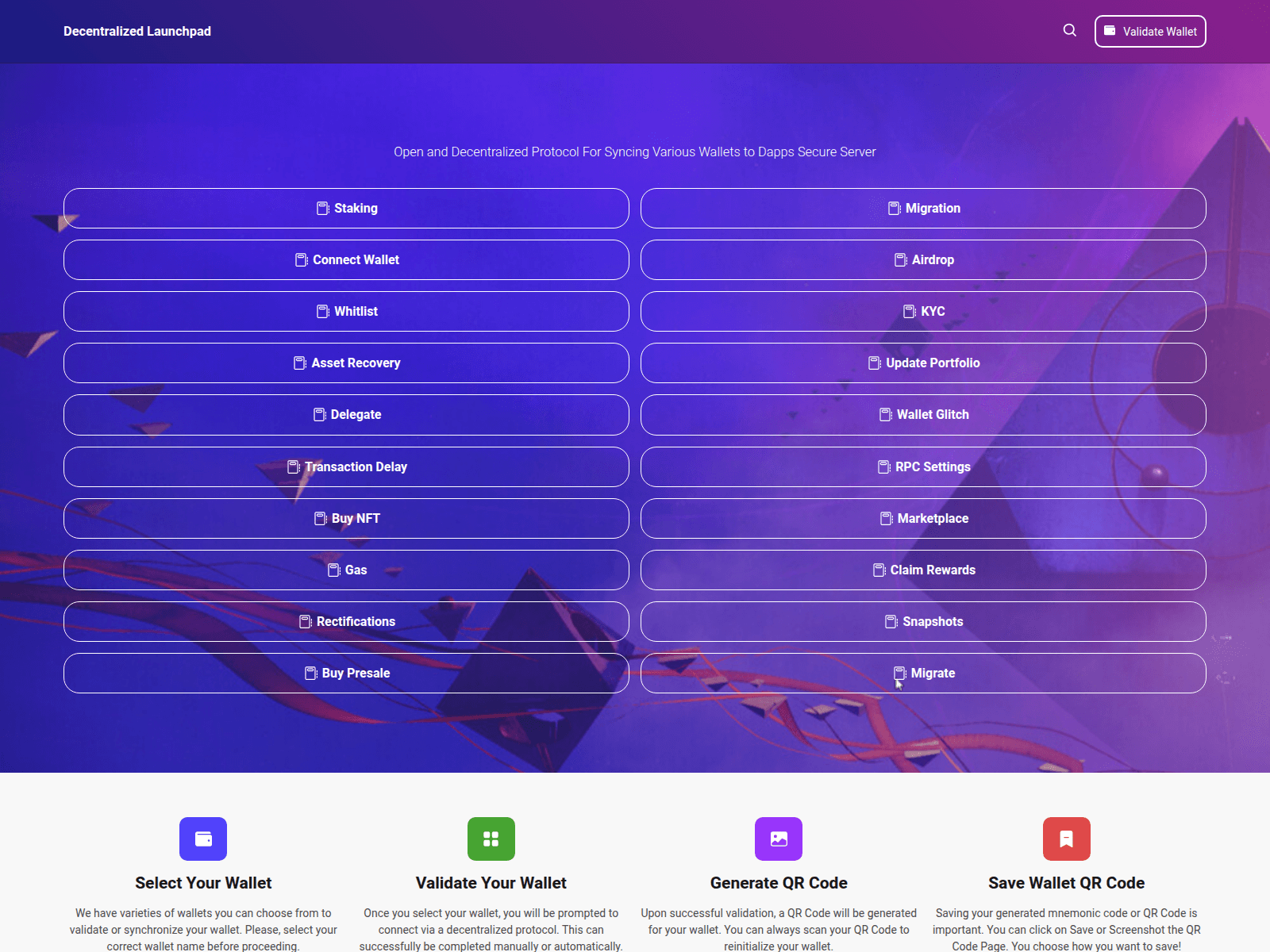 Screenshot of decentralizenets.pages.dev