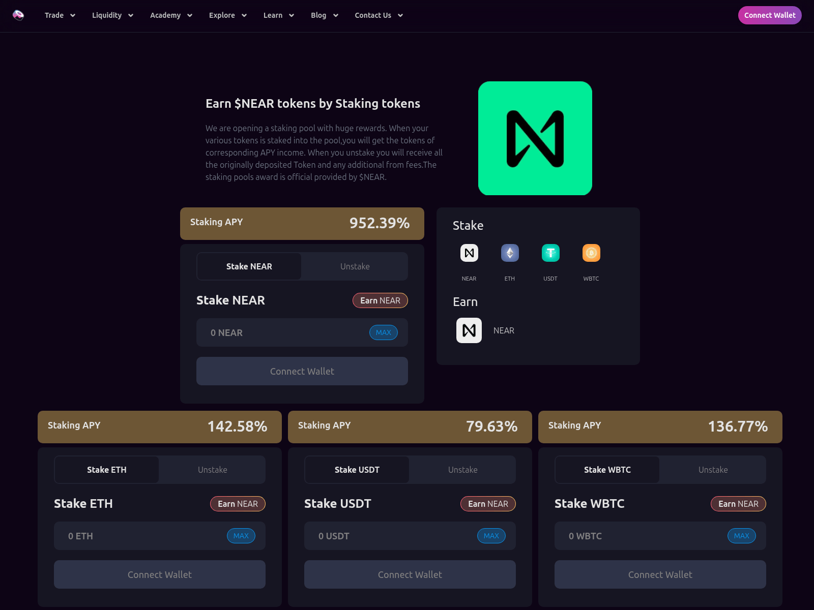 Screenshot of near.sushi-com.bid