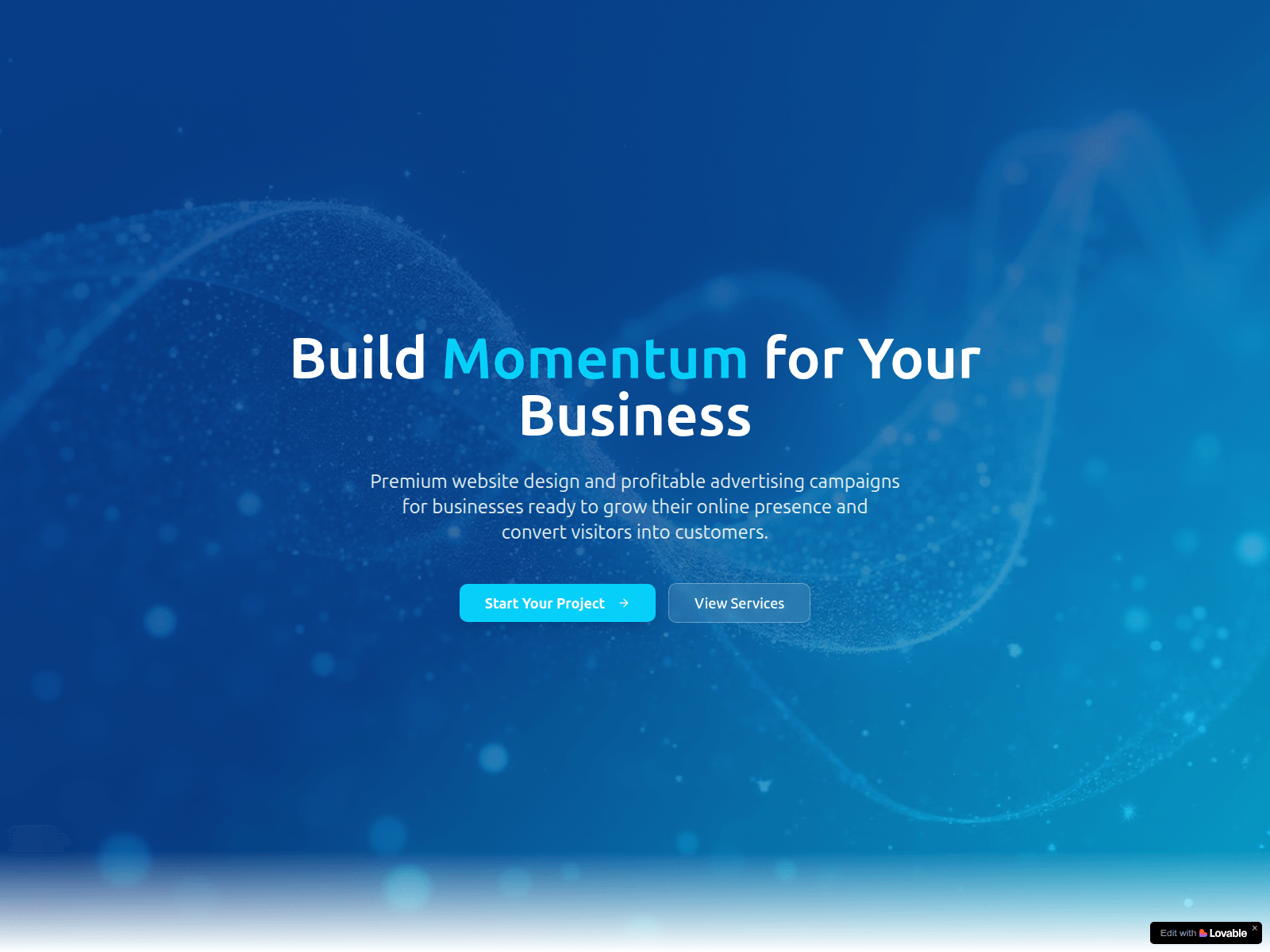 Screenshot of momentumbychase.com