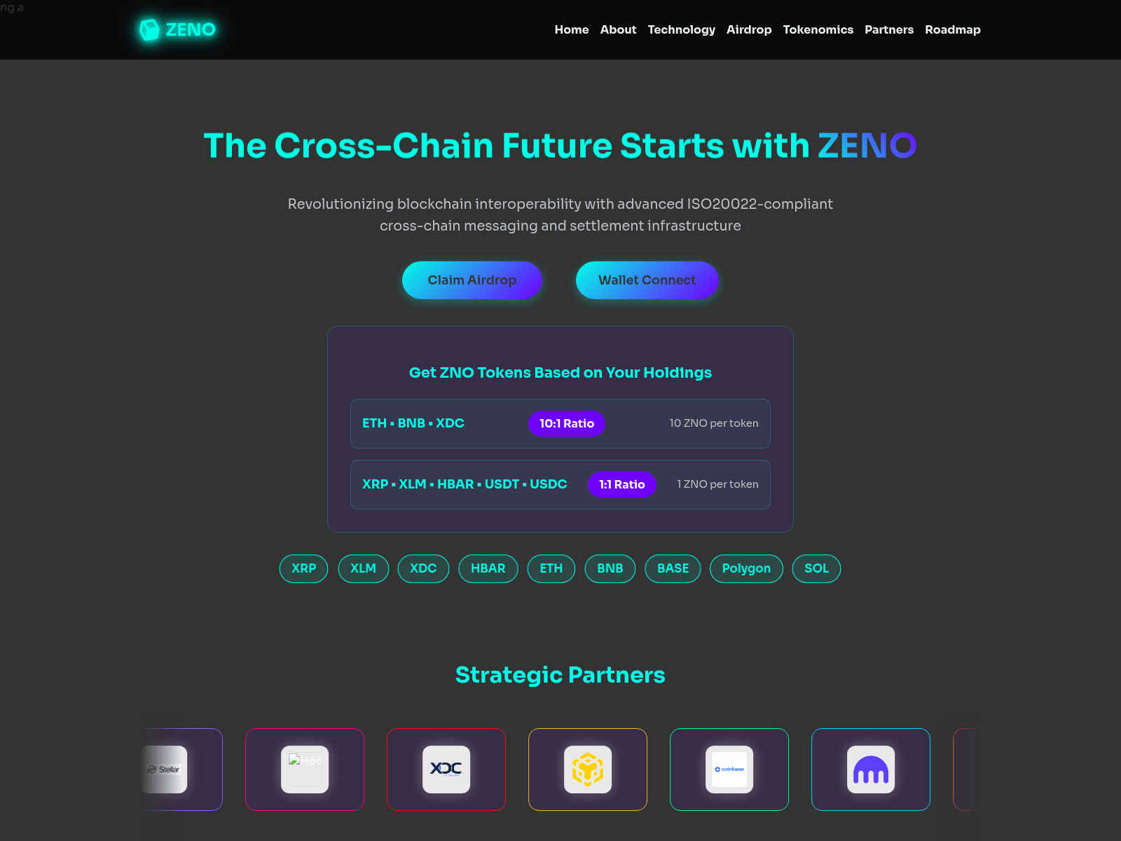 Screenshot of zeno-chain.com