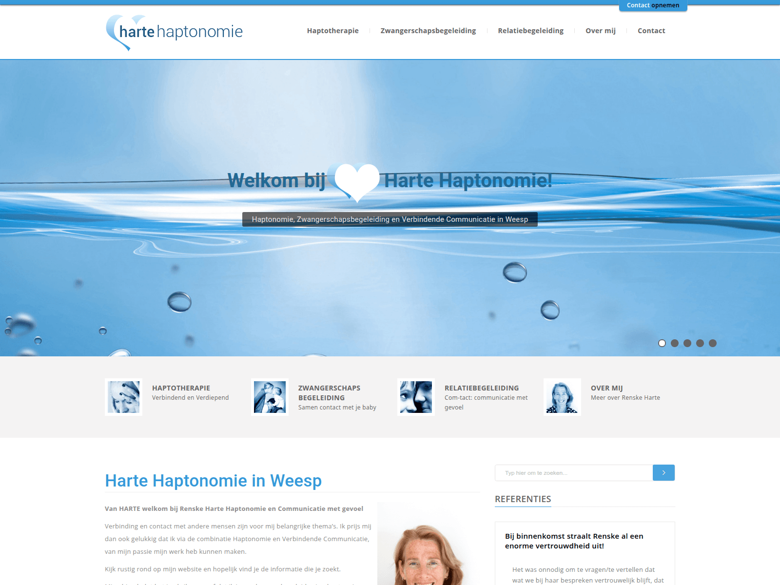 Screenshot of com-tact.nl