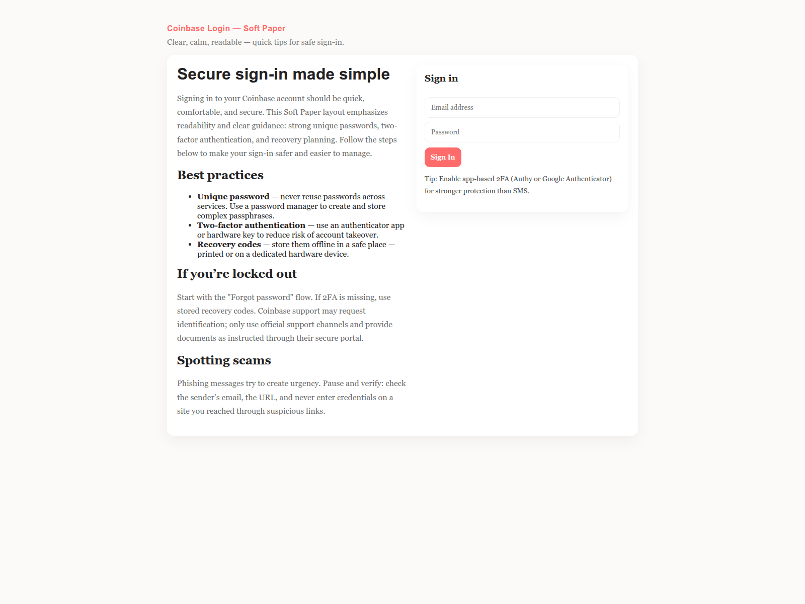 Screenshot of insert-coinebse.pages.dev