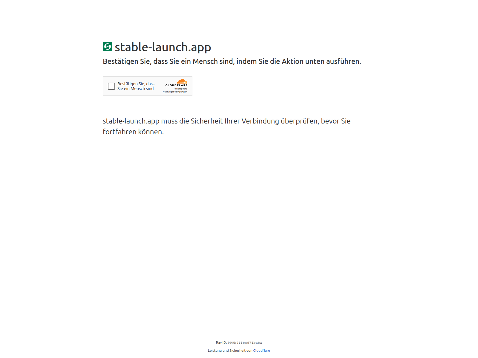 Screenshot of stable-launch.app