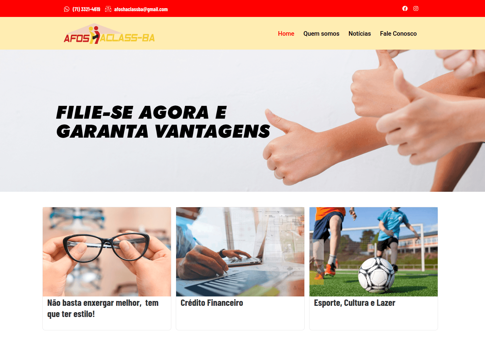 Screenshot of afoshaclass.com.br